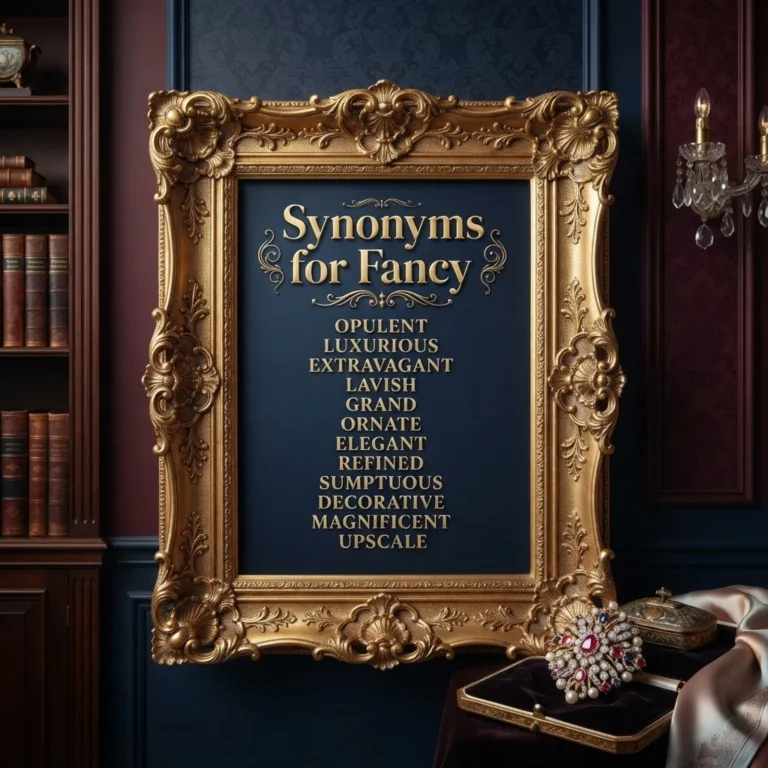 synonyms for fancy