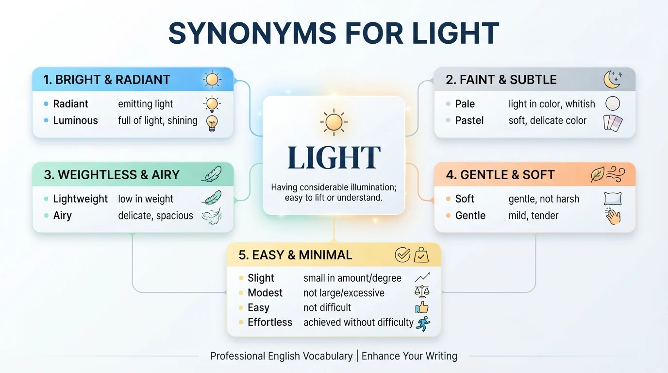 synonyms for light