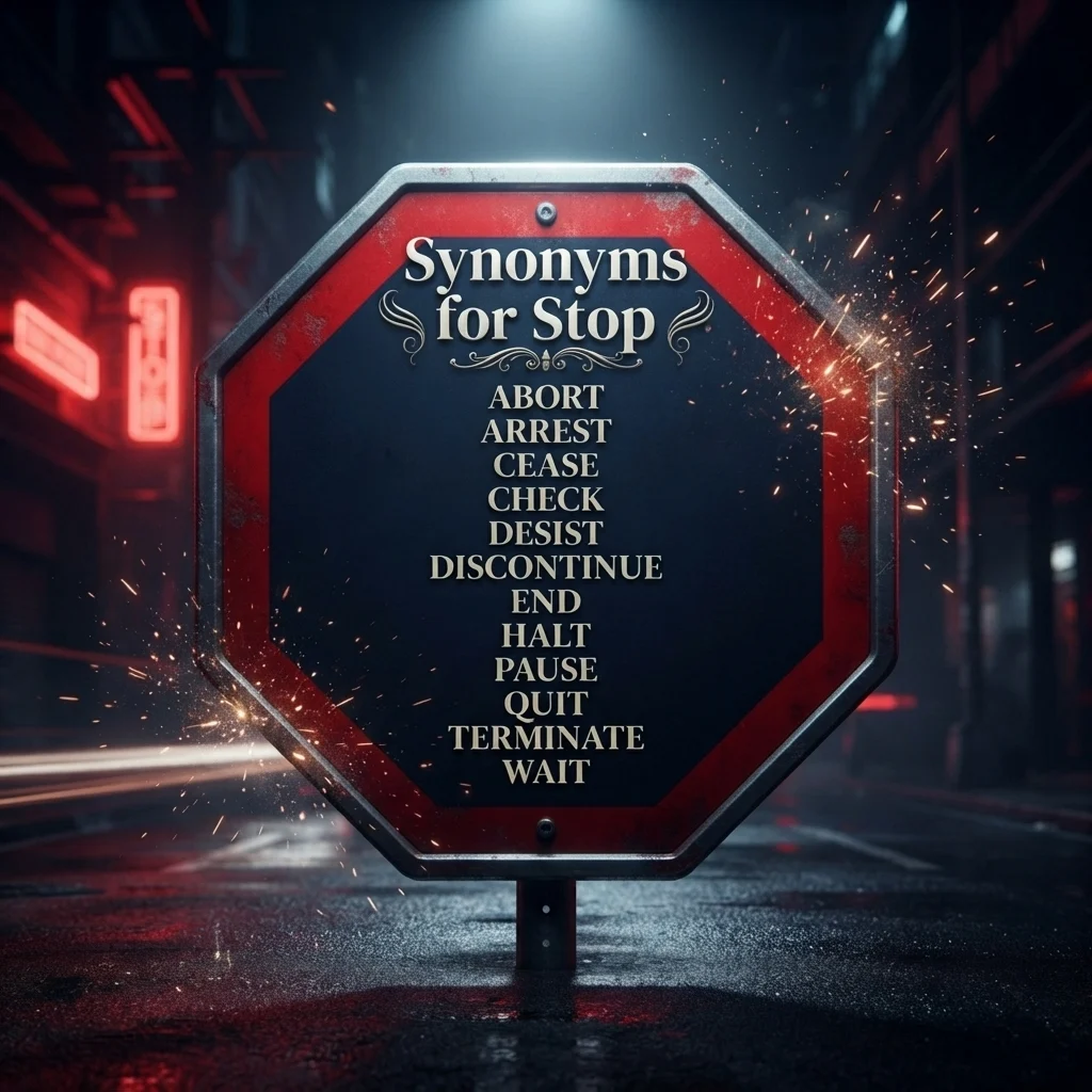 synonyms for stop