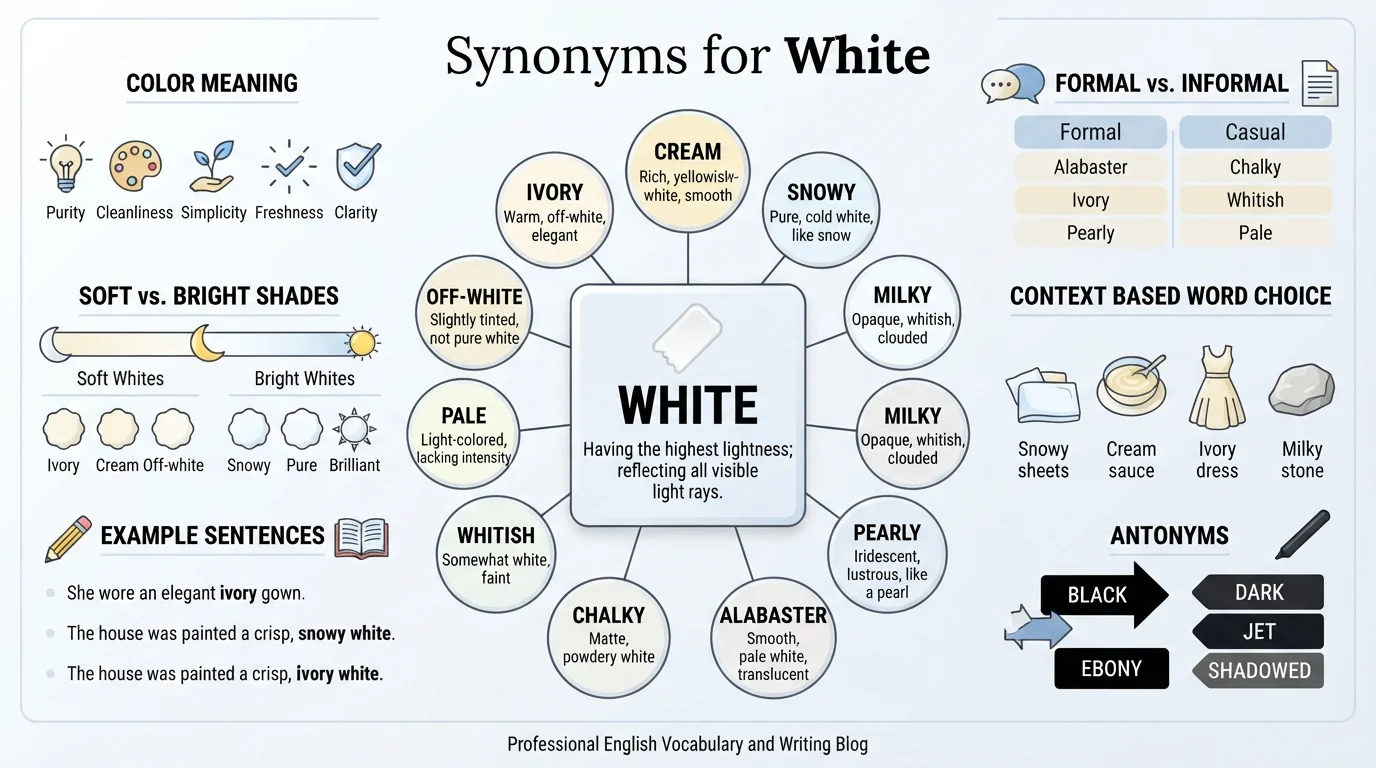 synonyms for white