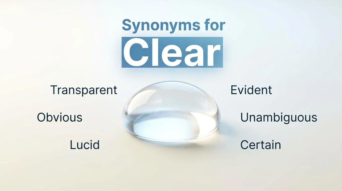 synonyms for clear