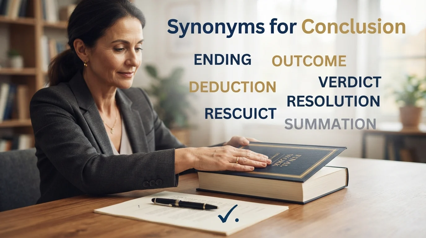 synonyms for conclusion