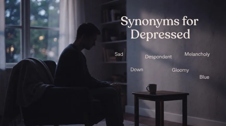 synonyms for depressed