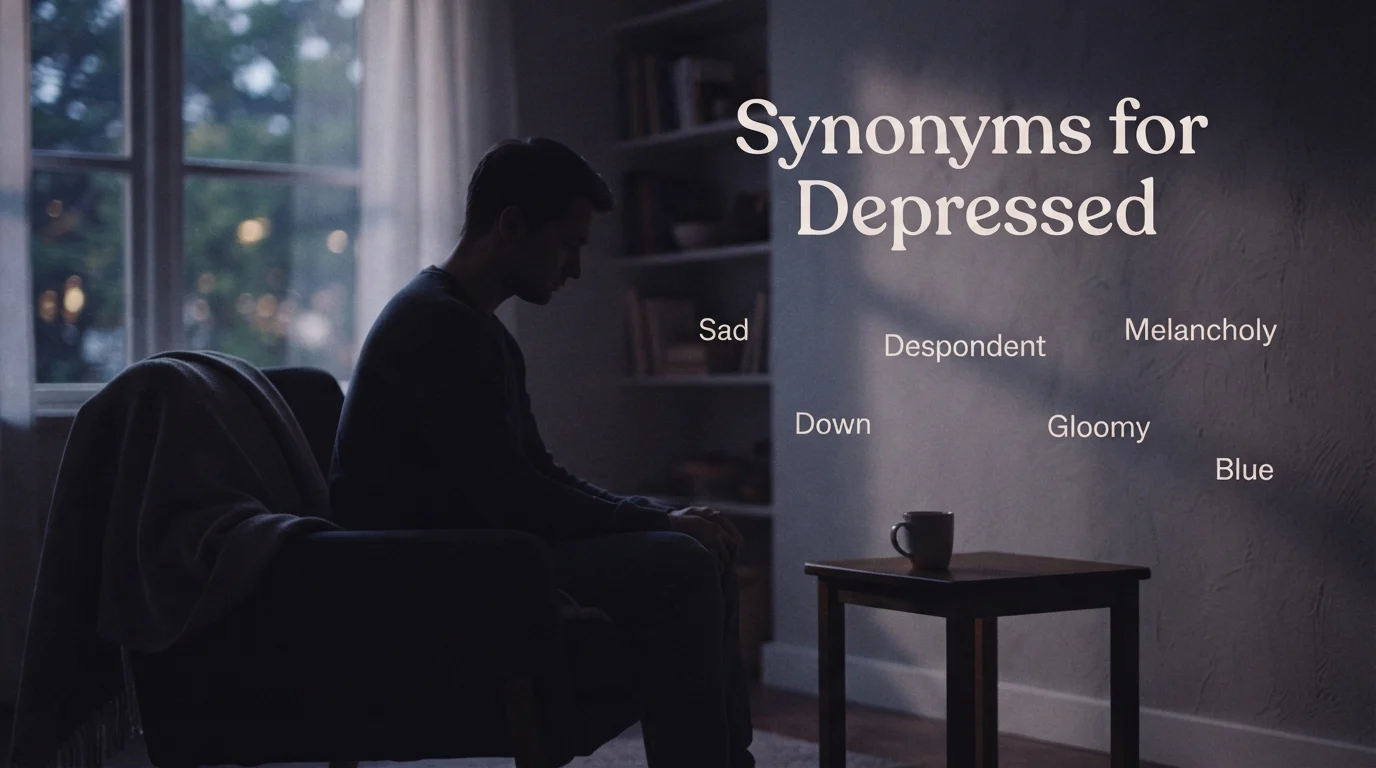 synonyms for depressed