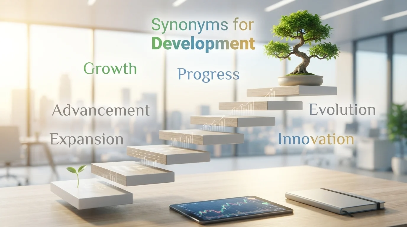 synonyms for development