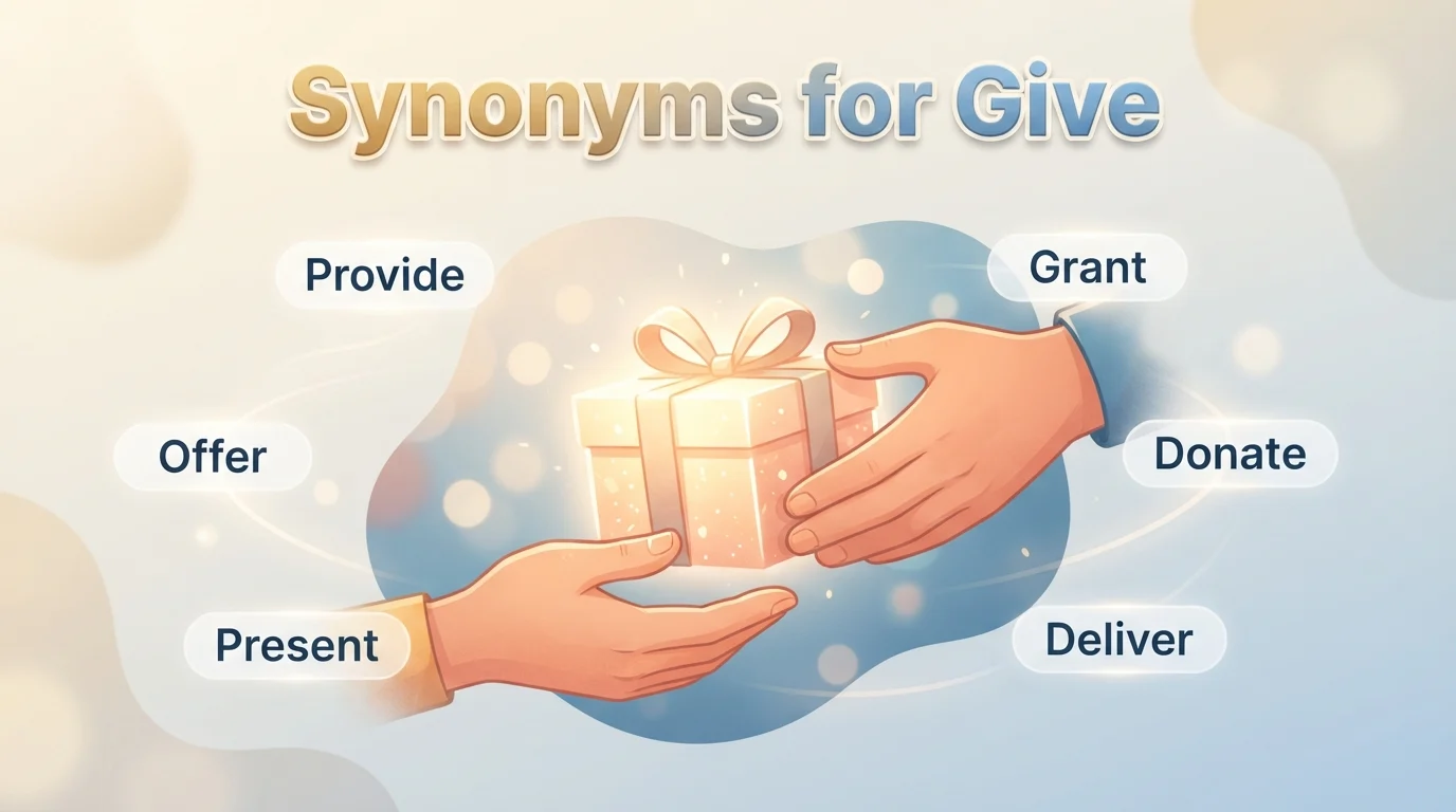 synonyms for give