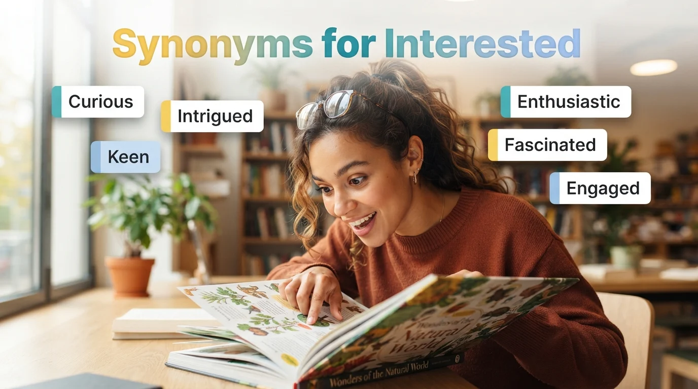 synonyms for interested