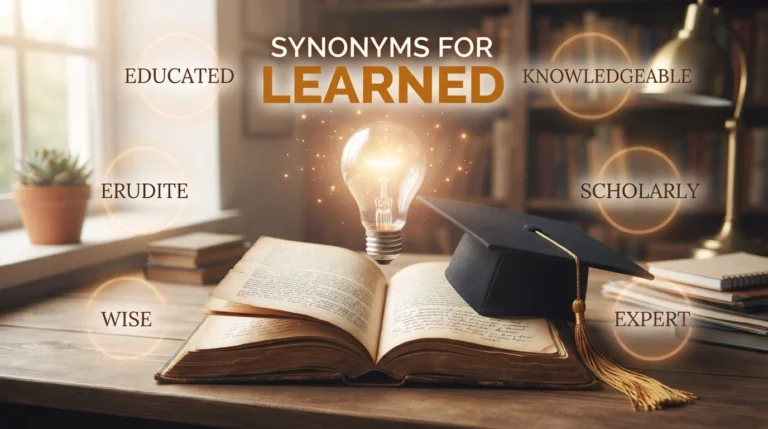 synonyms for learned