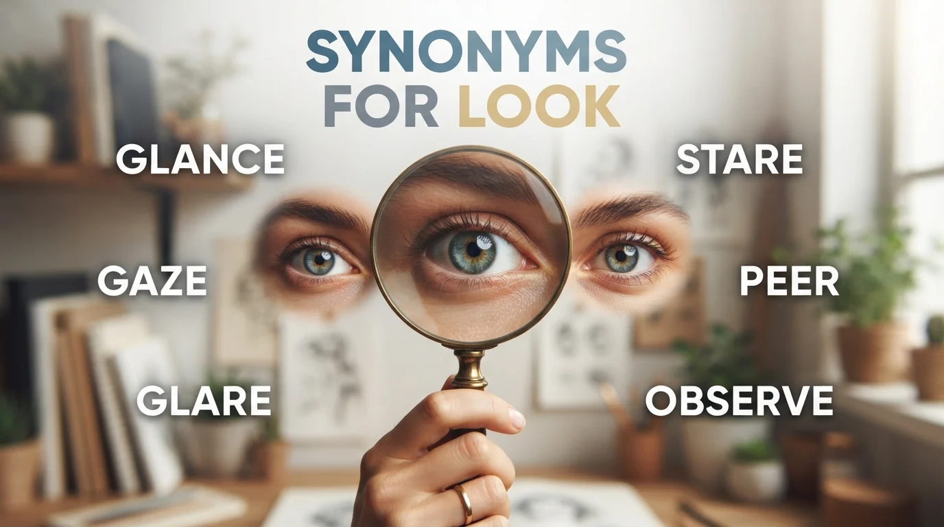 synonyms for look