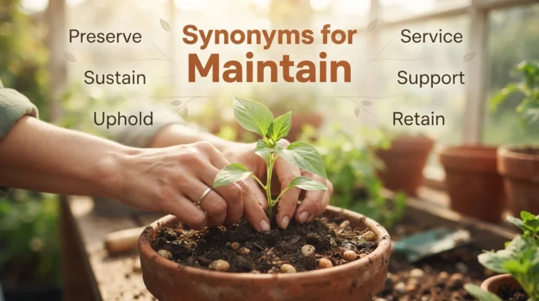 synonyms for maintain