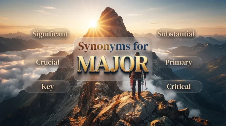 synonyms for major