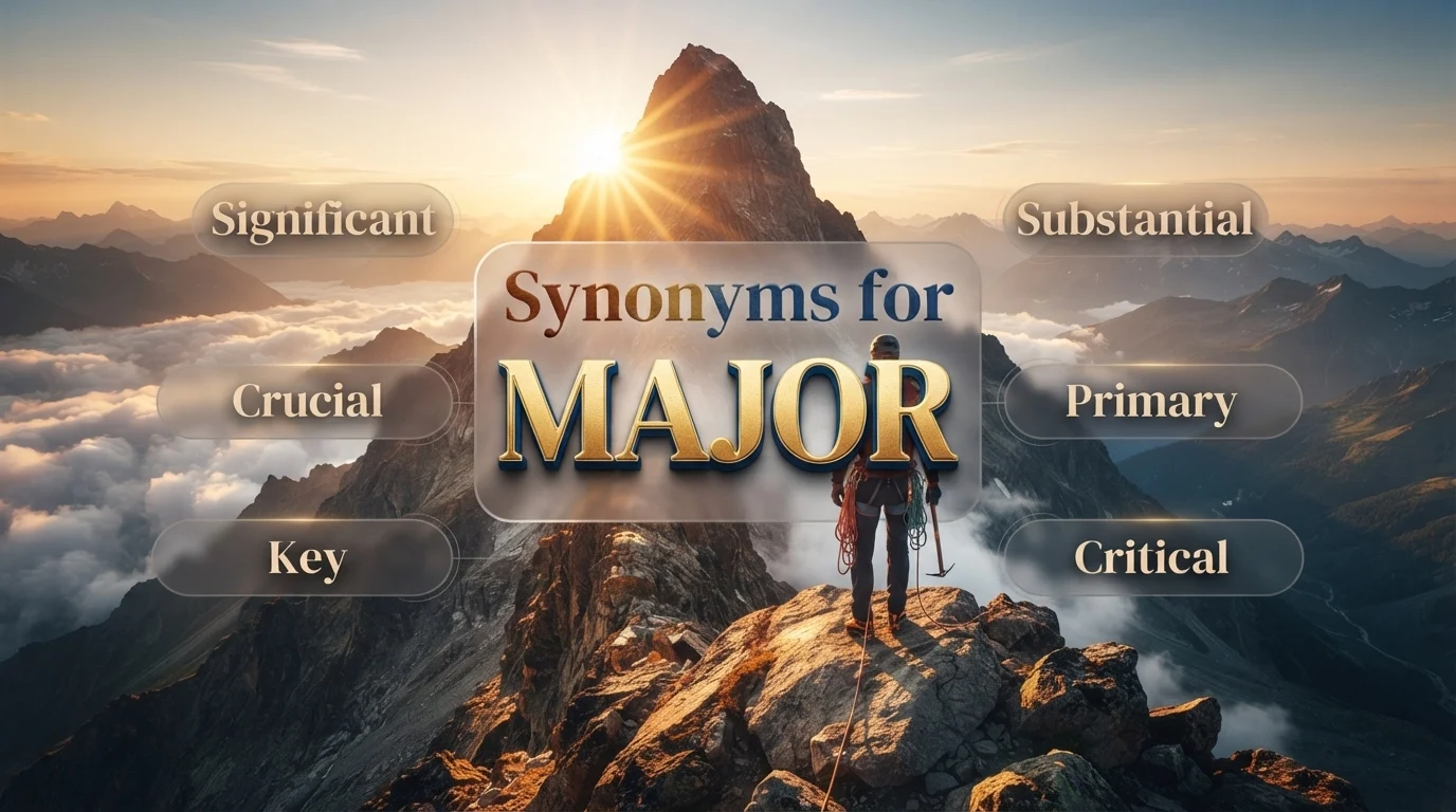synonyms for major