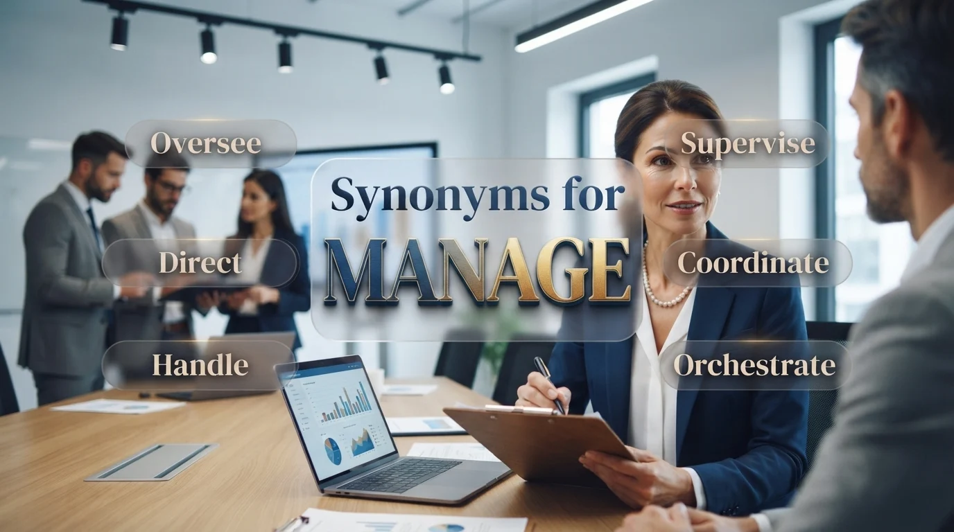 synonyms for manage