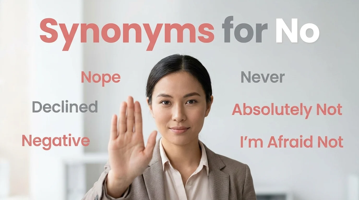 synonyms for no