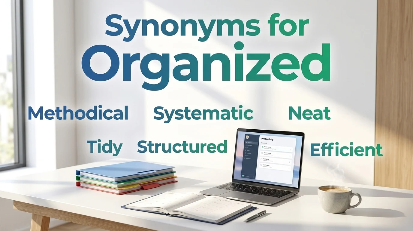 synonyms for organized