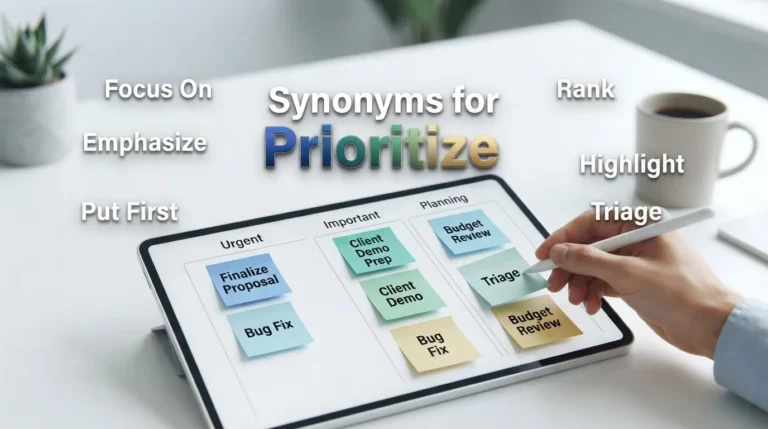 synonyms for prioritize
