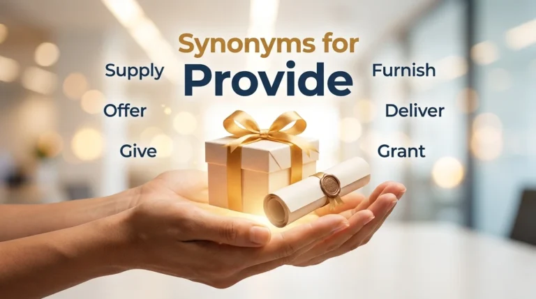 synonyms for provide