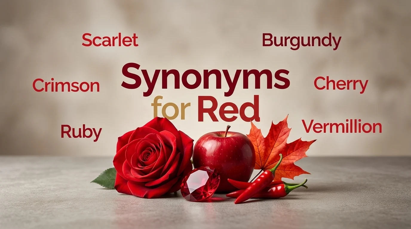 synonyms for red