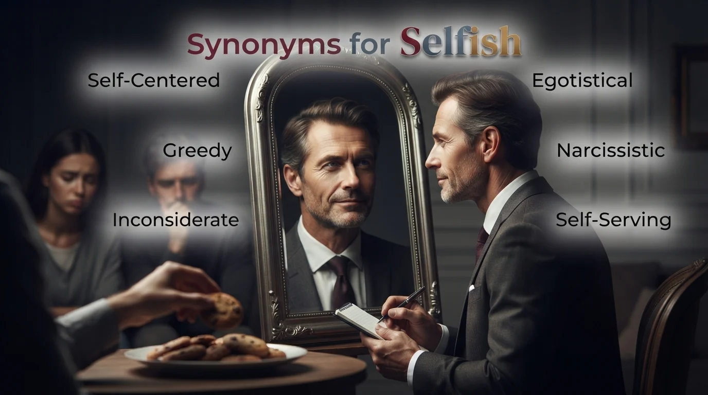 synonyms for selfish