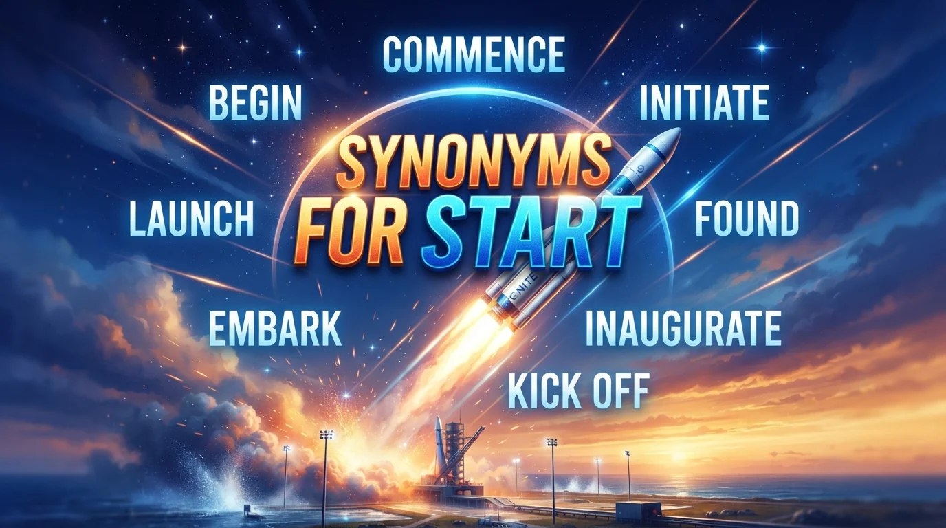 synonyms for start