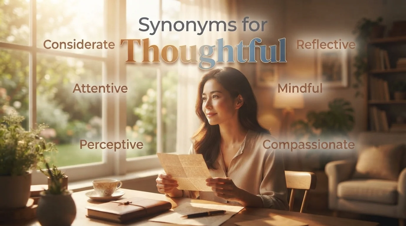 synonyms for thoughtful