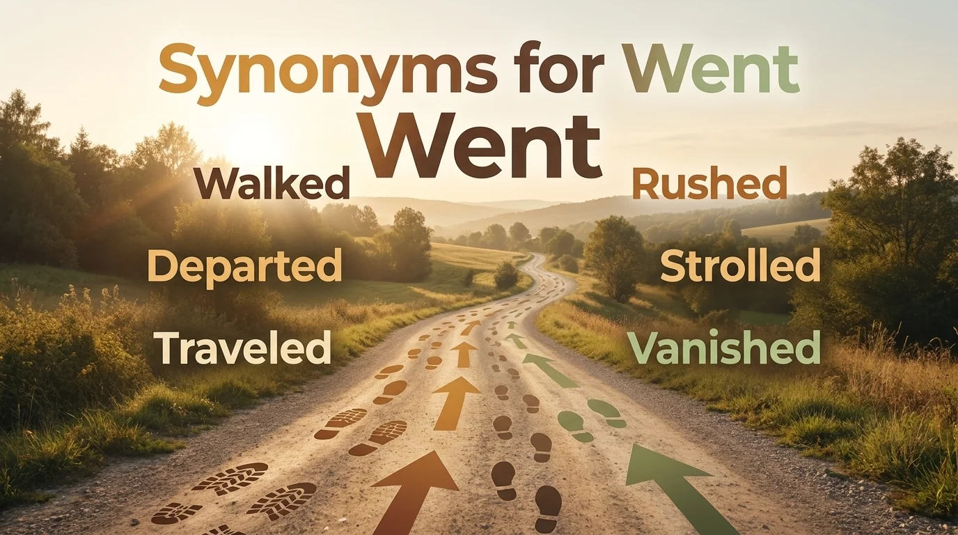 synonyms for went