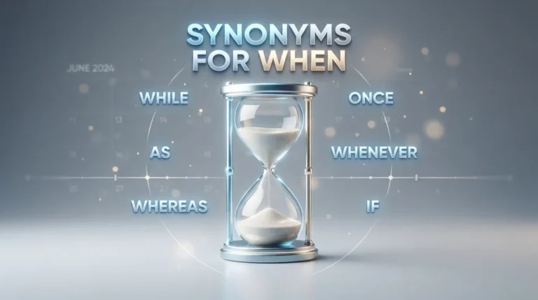 synonyms for when