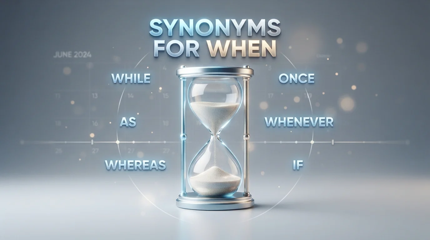 synonyms for when