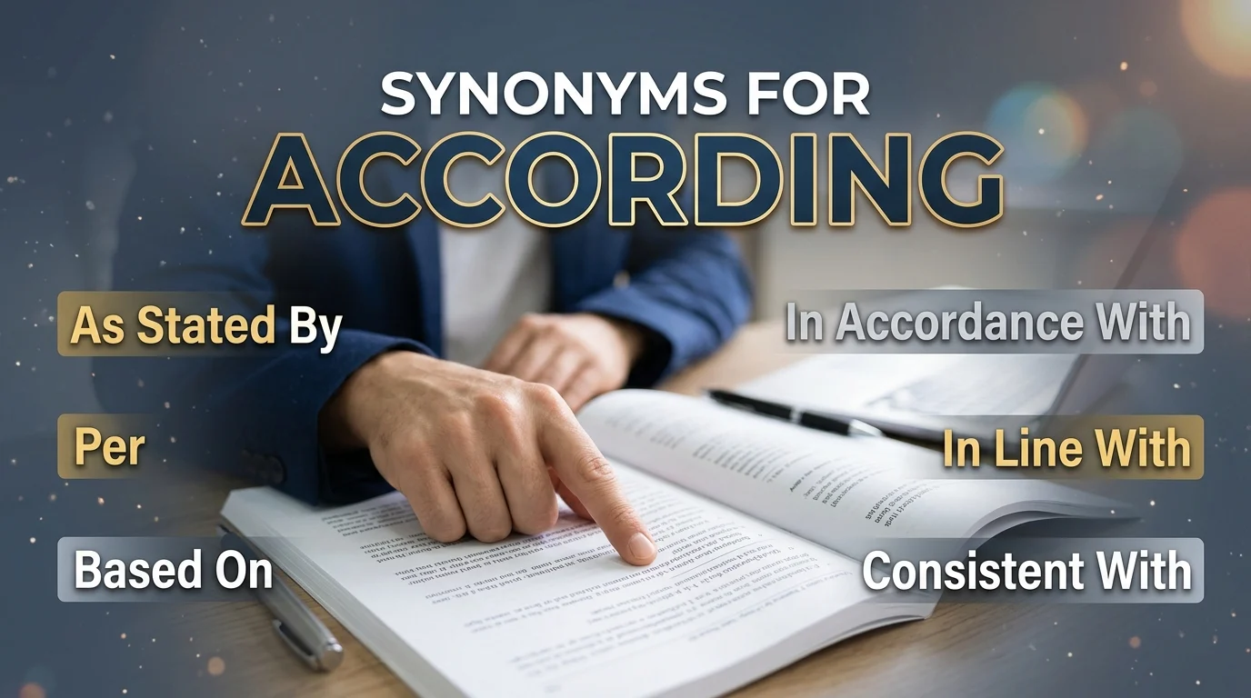 synonyms for according