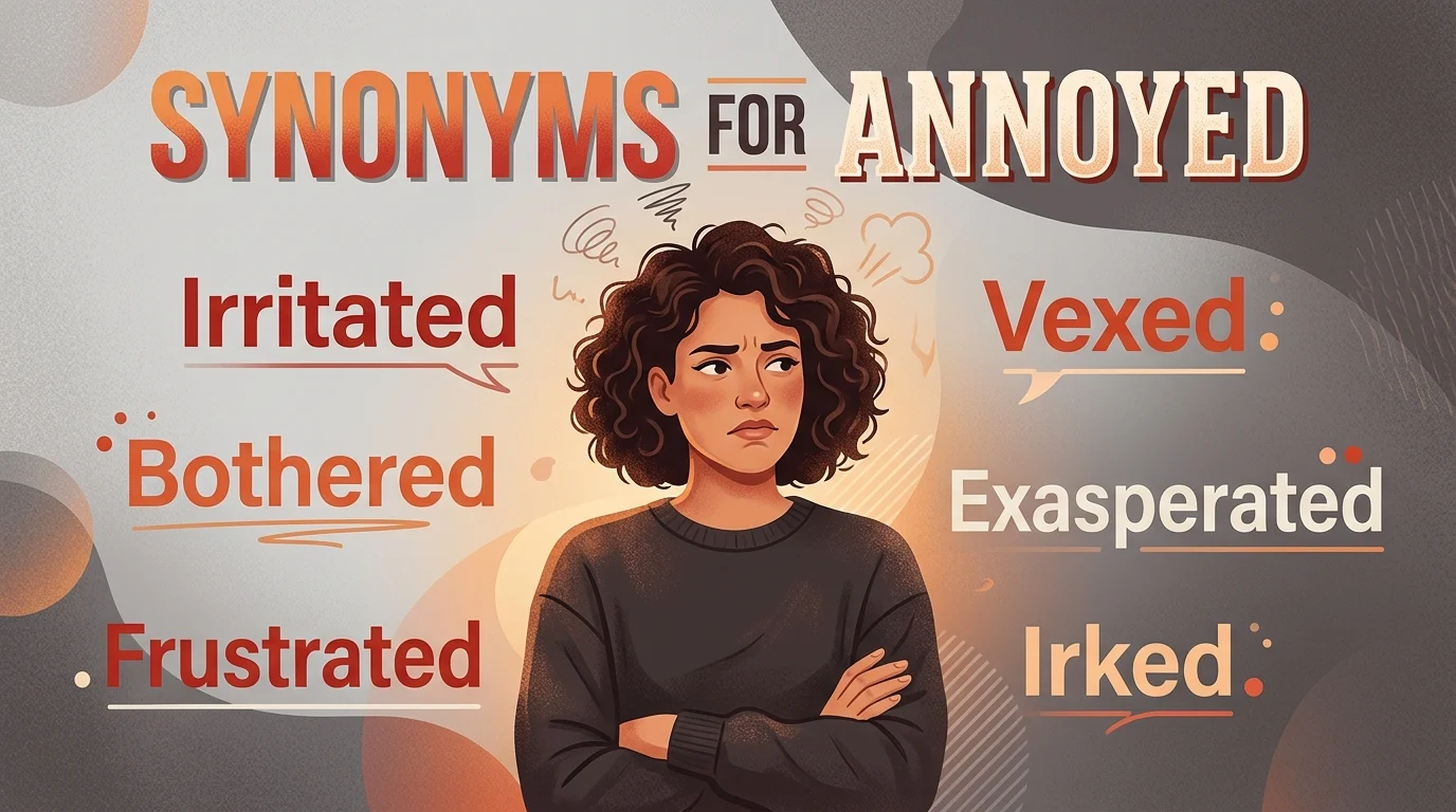 synonyms for annoyed