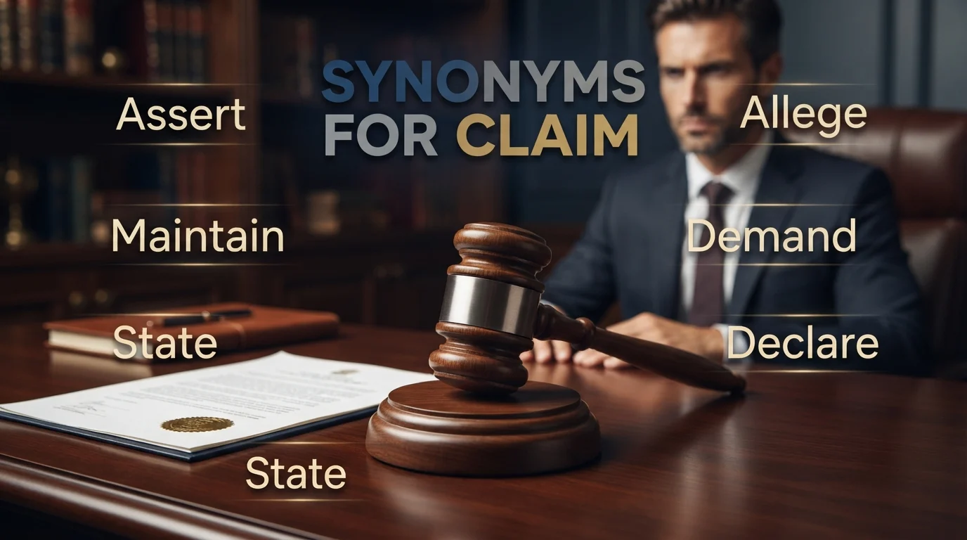 synonyms for claim