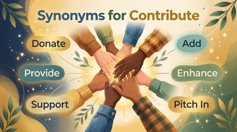 synonyms for contribute