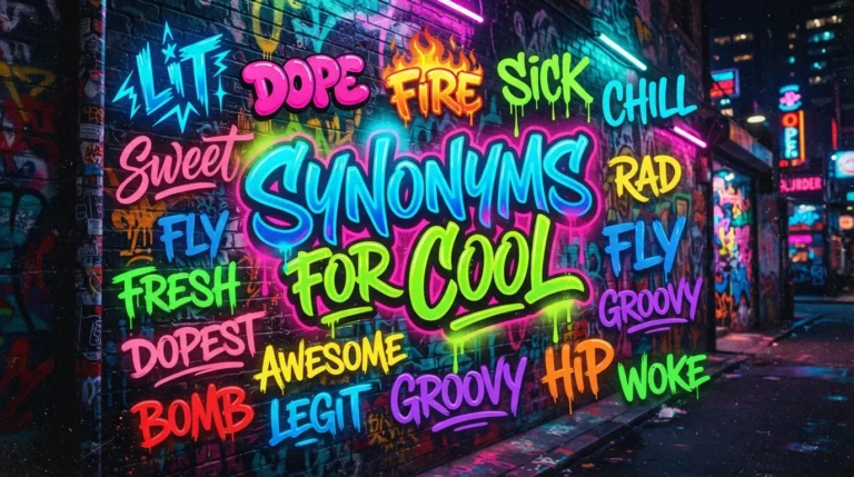 synonyms for cool slang
