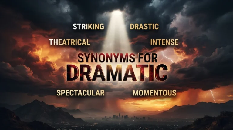 synonyms for dramatic