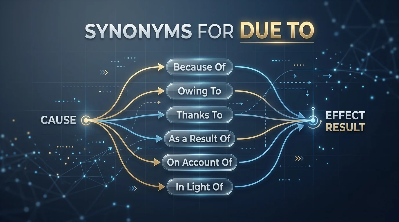 synonyms for due to