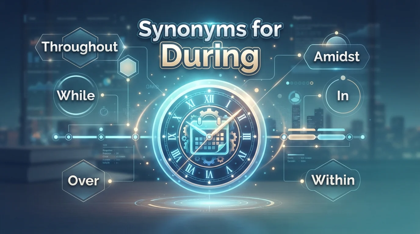 synonyms for during