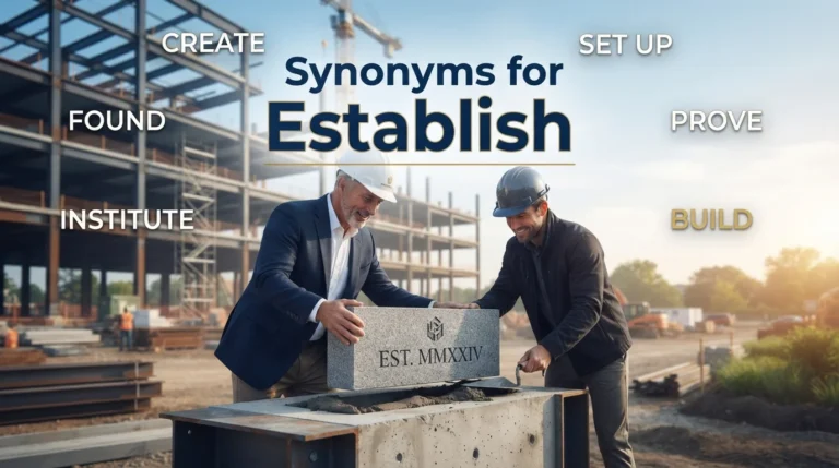 synonyms for establish