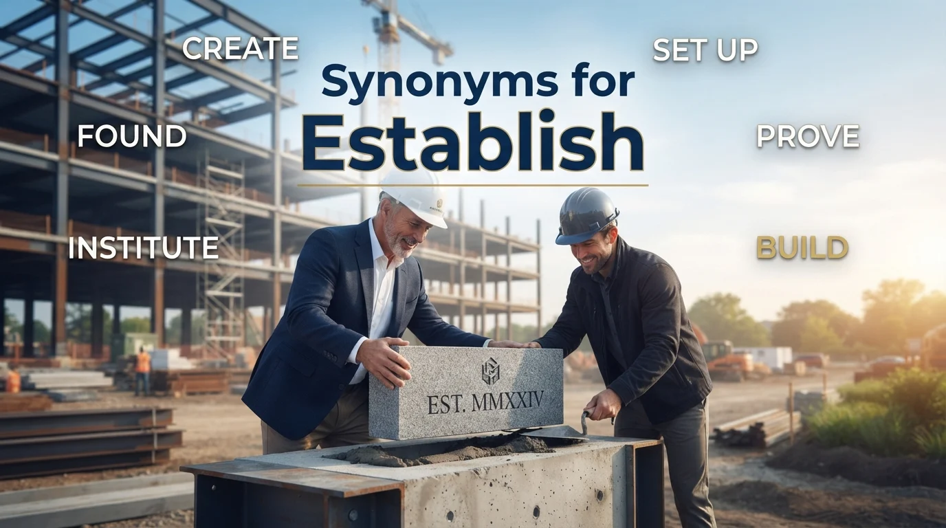 synonyms for establish