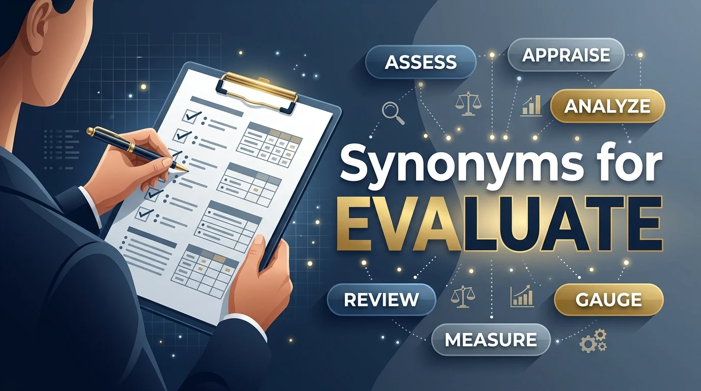 synonyms for evaluate