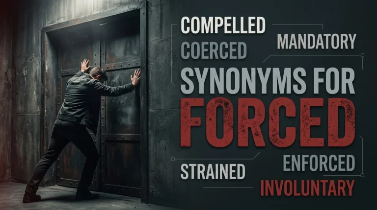 synonyms for forced