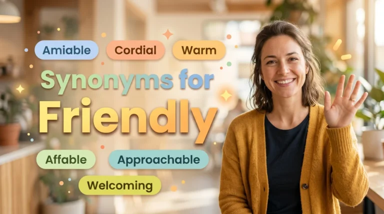 synonyms for friendly