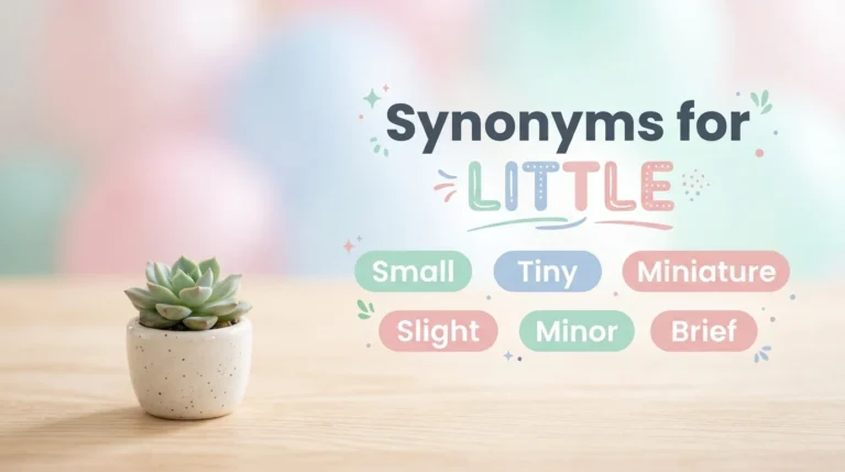 synonyms for little