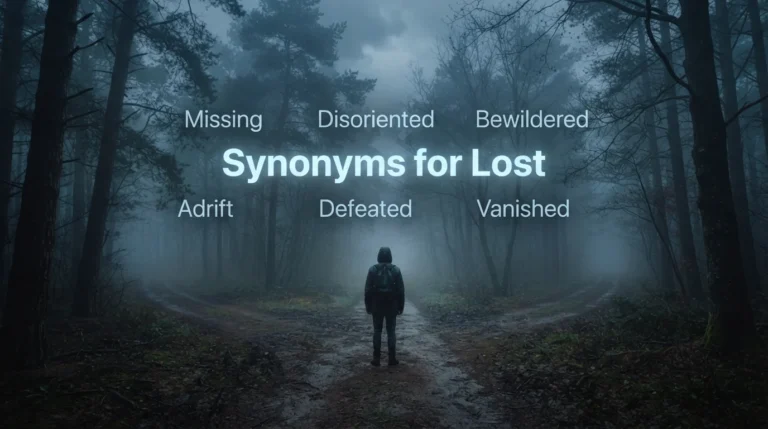 synonyms for lost