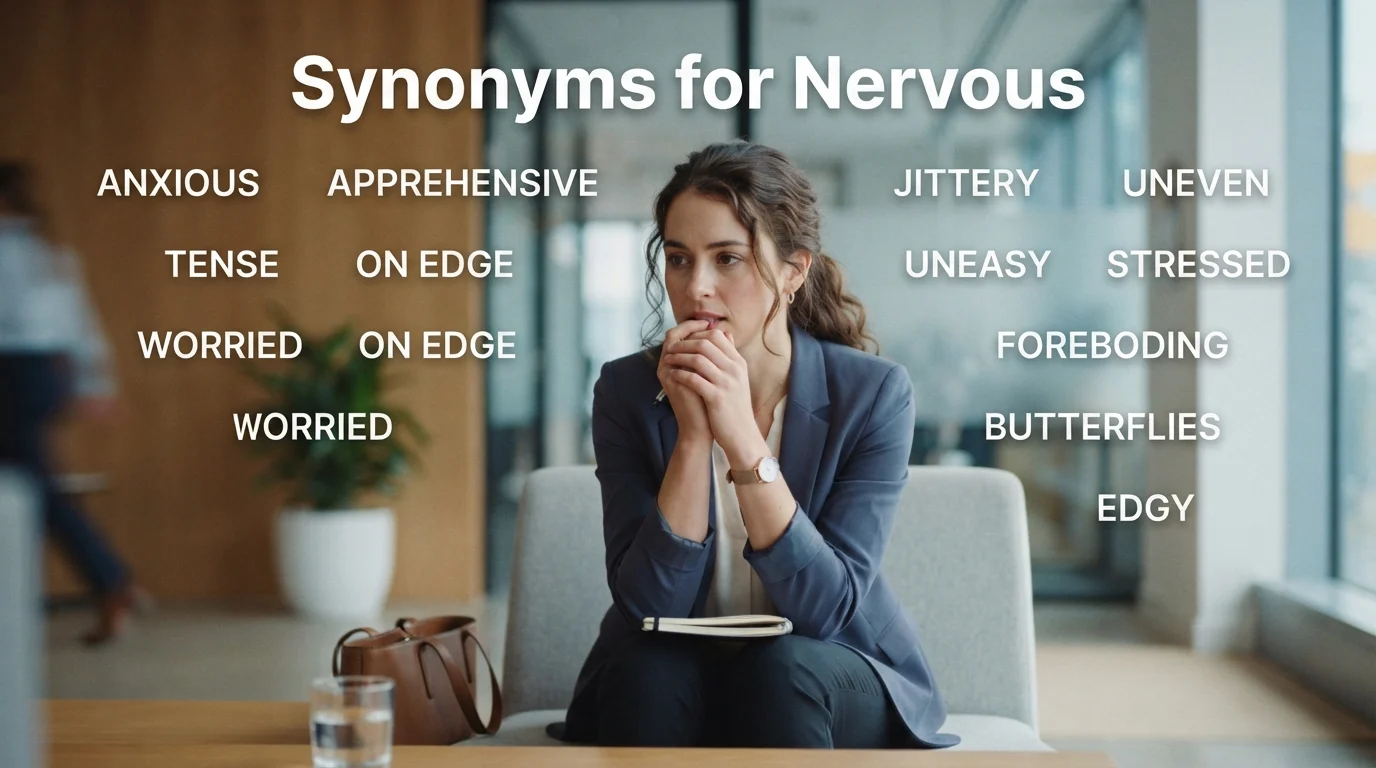 synonyms for nervous