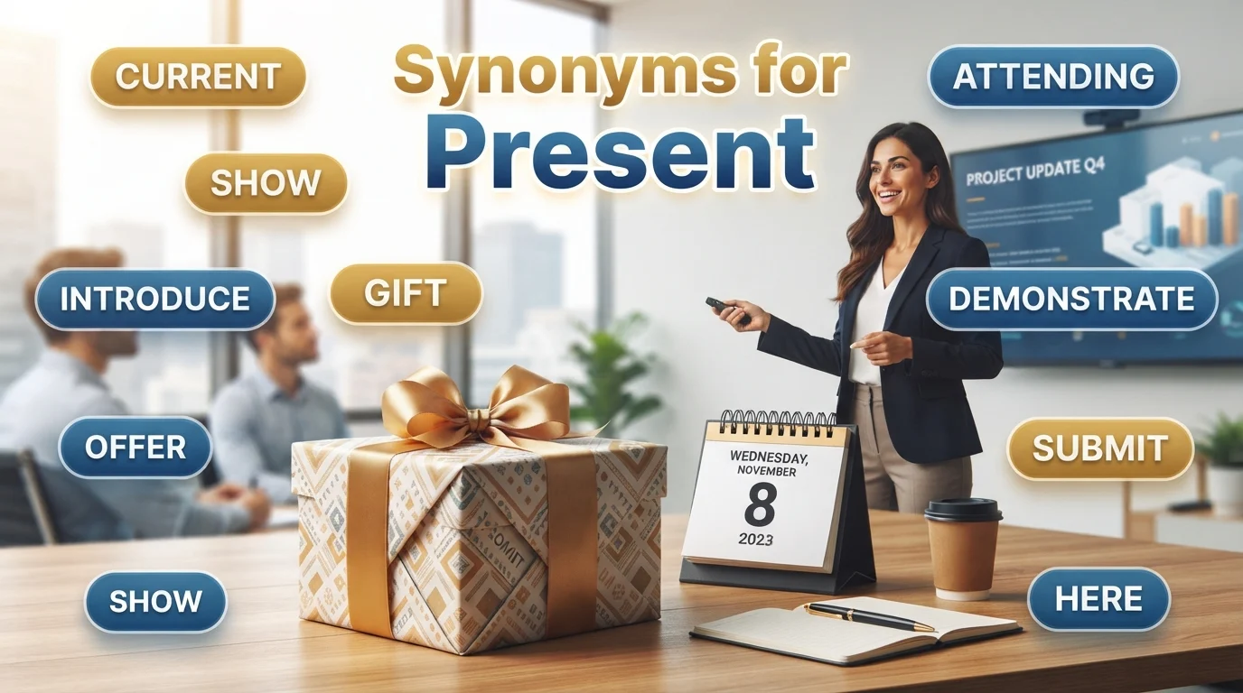 synonyms for present
