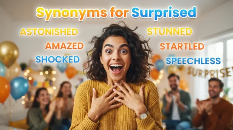 synonyms for surprised