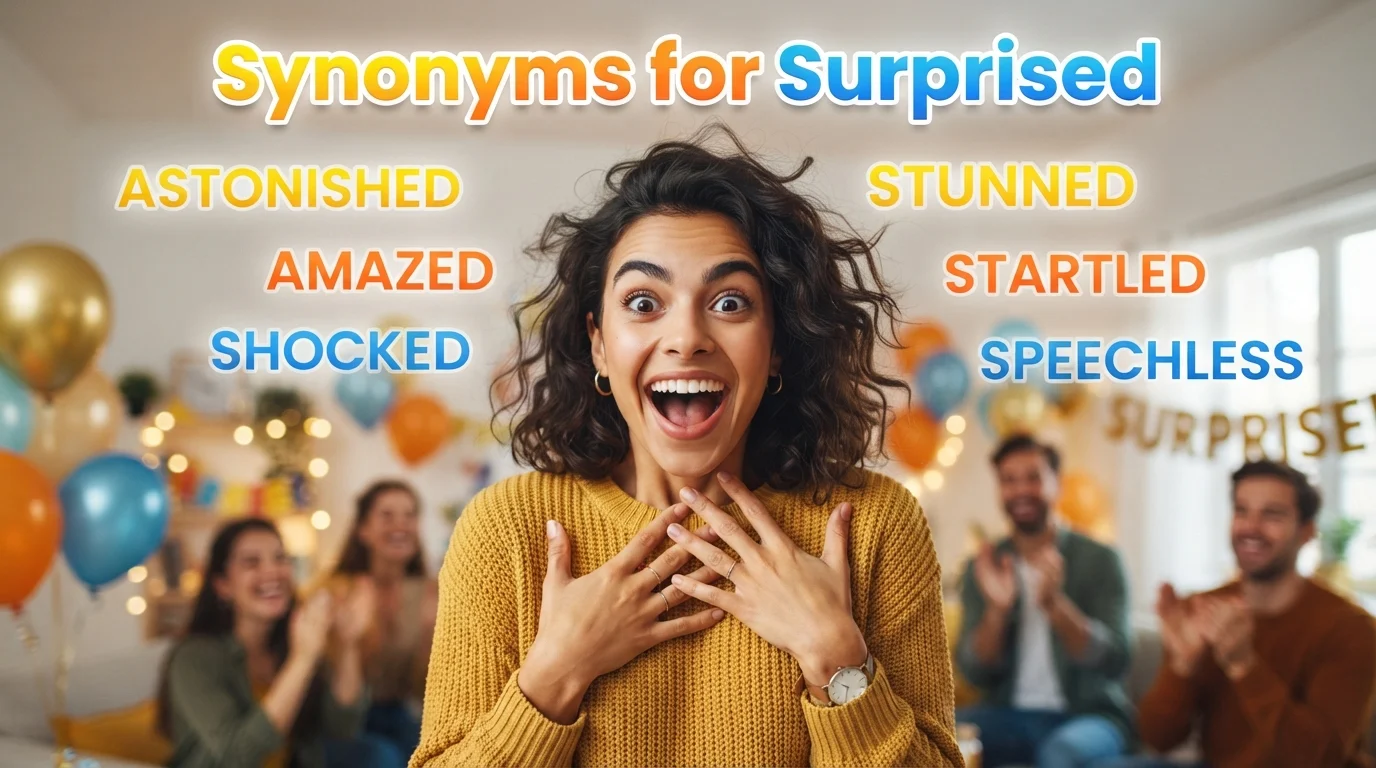 synonyms for surprised